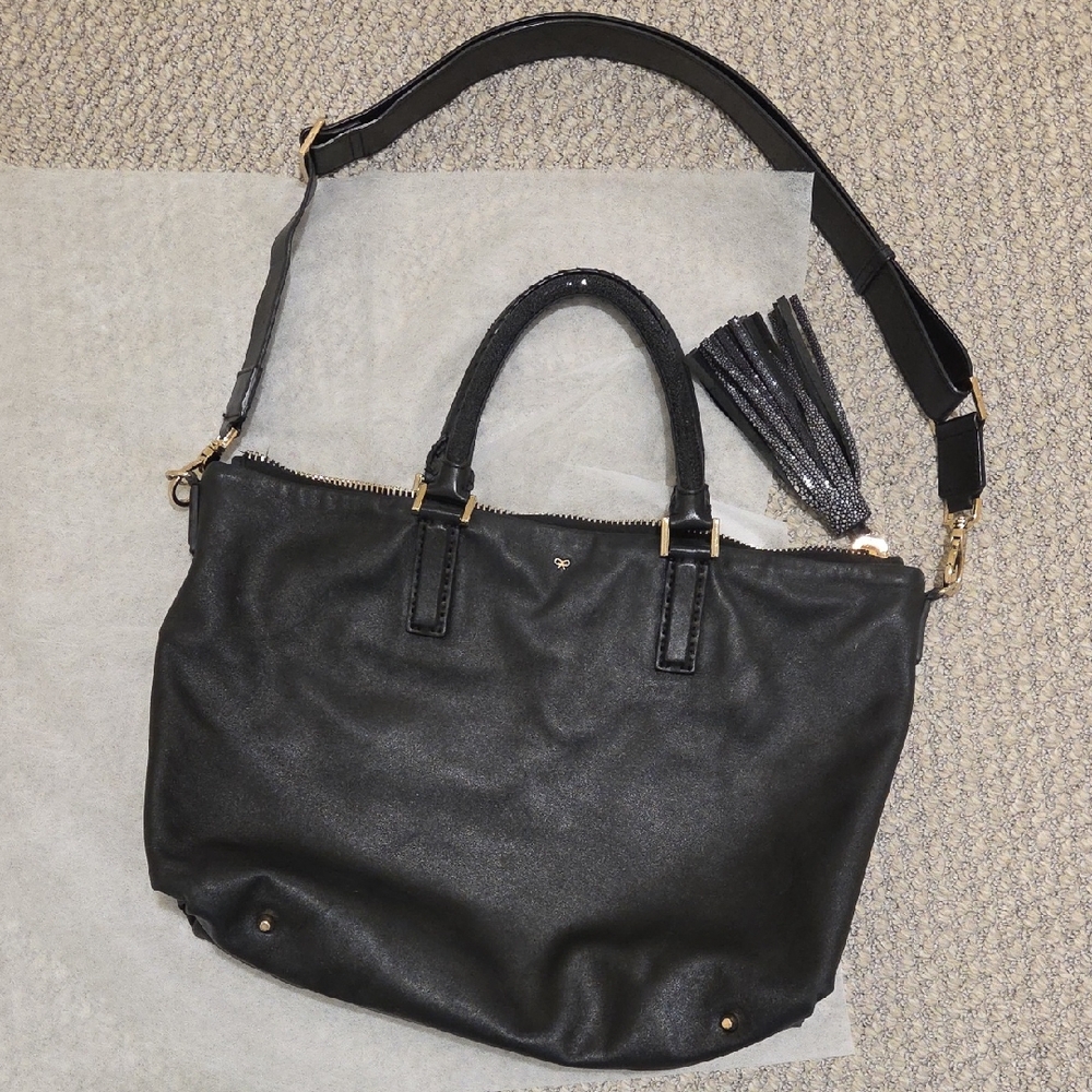 ANYA HINDMARCH Huxley Leather Tote / Shoulder Bag